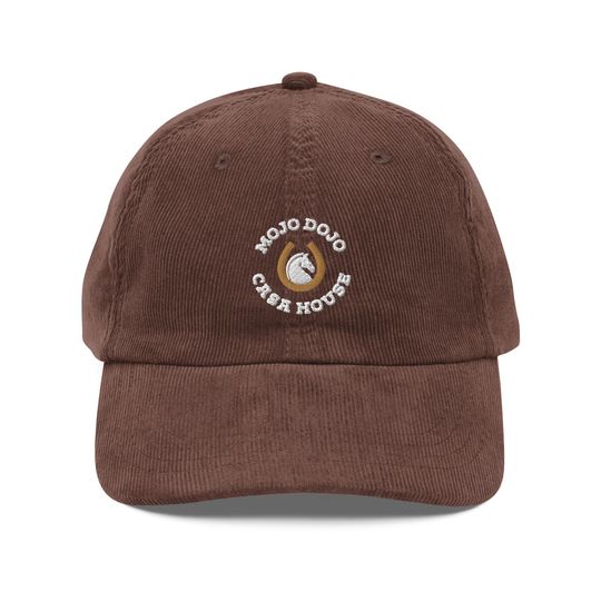 Mojo Dojo Casa House Embroidered Corduroy Hat | Baseball Cap