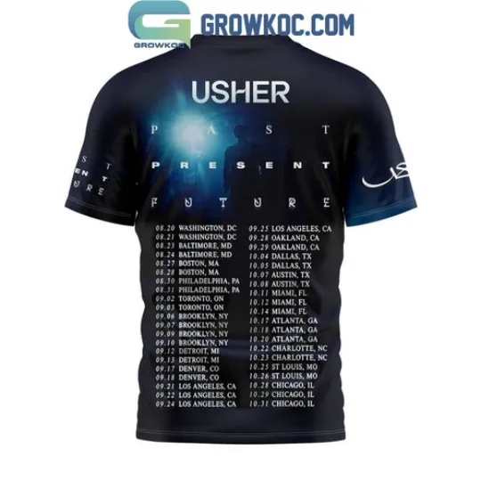 Usher Past Present Future Tour In 2024 USA Schedule T Shirt