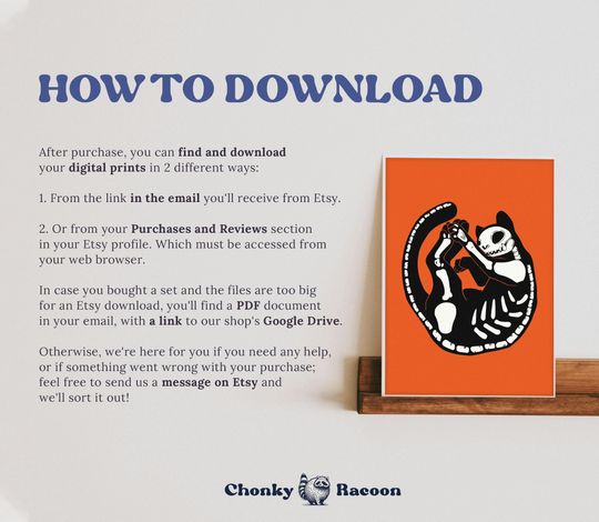 Halloween Cat Poster | Skeleton Cat Print | Whimsical Halloween Decor