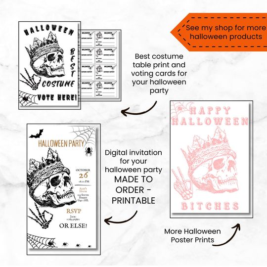 PRINTABLE Halloween Poster Print for Halloween Decor for Halloween