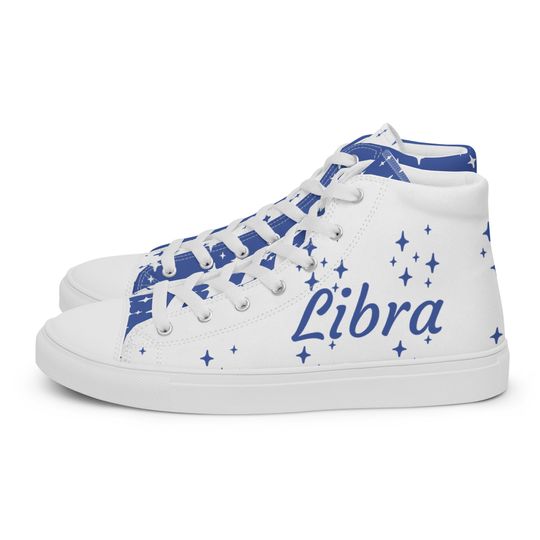 Libra Sapphire Womens High Top Canvas Shoes