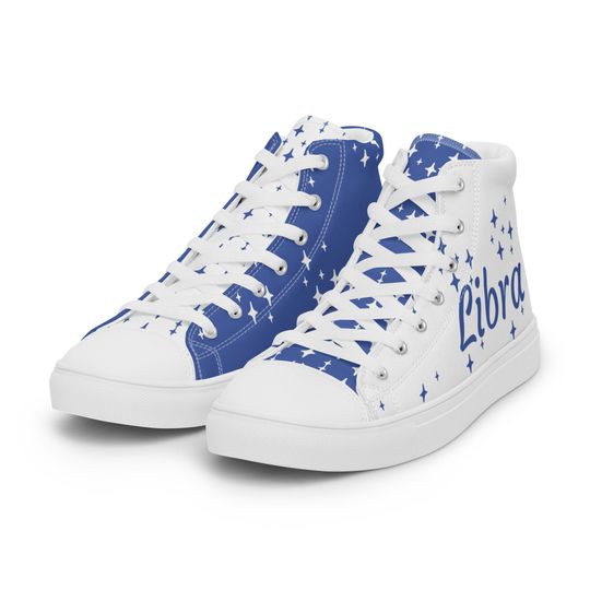 Libra Sapphire Womens High Top Canvas Shoes