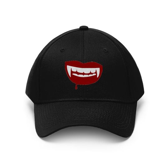 Vampire Fangs Hat, Vampire Cap, Dad-Cap, Baseball Hat