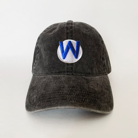 Wario W Embroidered Cap Mario Cap Halloween  Embroidered Hat