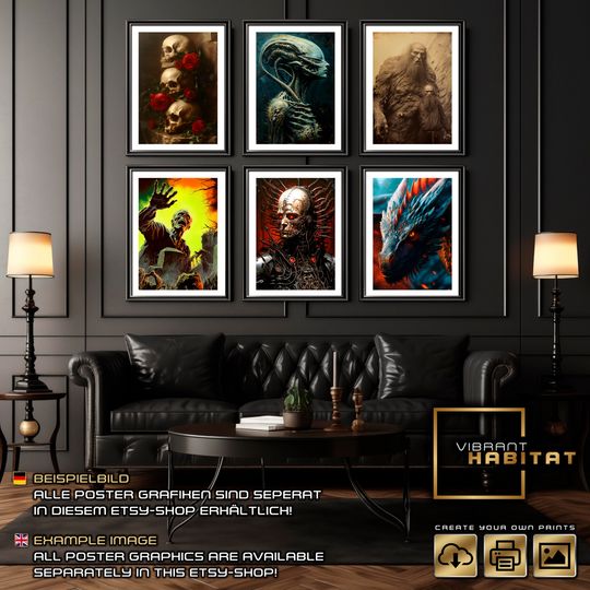 1940s Retro Horror Posters, Vampire Posters, horror movie posters