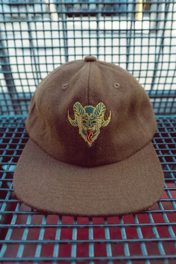 Classic Krampus on wool hat