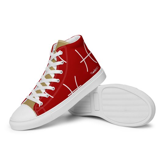 San Francisco 49ers l Zodiac Sign Shoes l Adult Gym Sneaker l Astrology Hightops l Custom High Top Canvas Shoe l Pattern Gift l Astrological