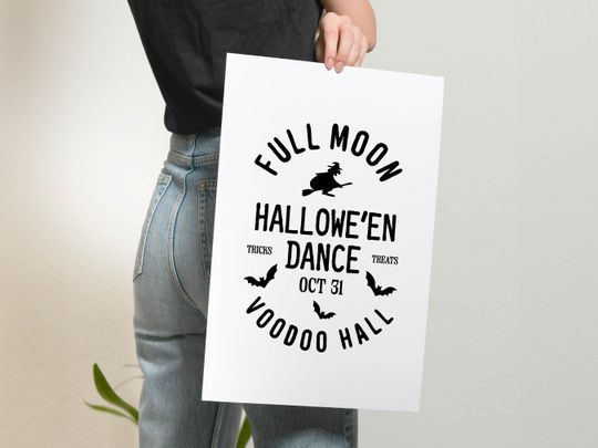 Halloween Party Print Kitchen Wall Art Halloween Party Decoration Halloween