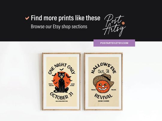 Halloween Party Print Kitchen Wall Art Halloween Party Decoration Halloween