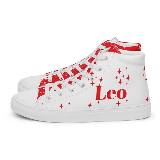 Leo Ruby Mens High Top Canvas Shoes
