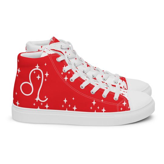 Leo Ruby Mens High Top Canvas Shoes