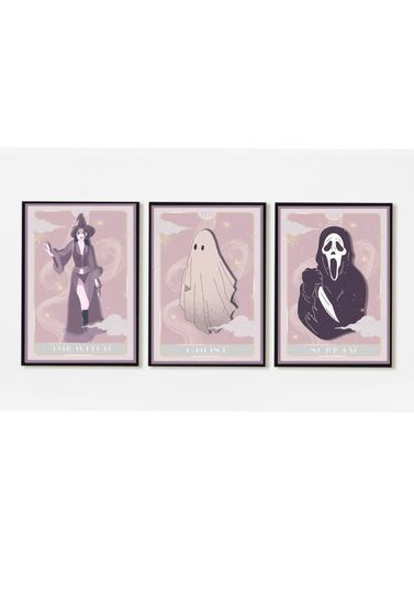 Pumpkin Head Print, Pink Pumpkin Print, Halloween Poster