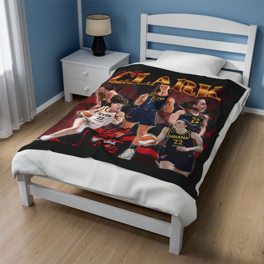 Caitlin Clark  Fleece Blanket, indiana fever, 90's graphic