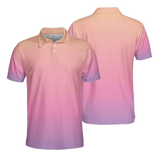 Peach Sunset Polo Shirt