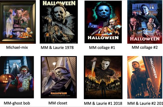 Halloween 3D shadowboxes/Michael Myers