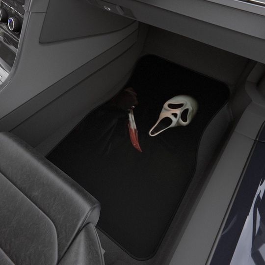 Ghost Car Floor Mats | Horror Car Mats | Halloween Car Mats | Car Decoration