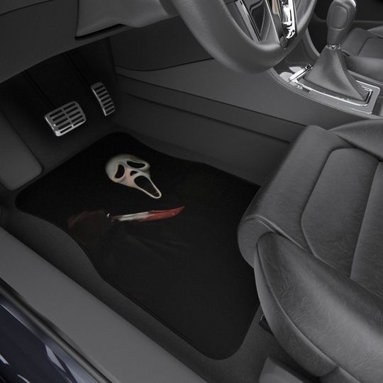 Ghost Car Floor Mats | Horror Car Mats | Halloween Car Mats | Car Decoration