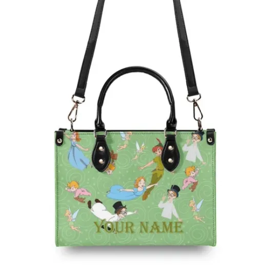 Personalized Peter Pan New Version-Luxury Women PU Leather Handbag, Gift for