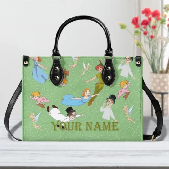 Personalized Peter Pan New Version-Luxury Women PU Leather Handbag, Gift for