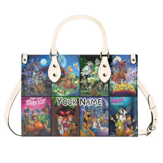 Personalized Scooby Doo Luxury Women PU Leather Handbag,Halloween gift