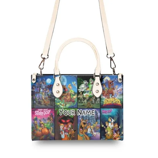 Personalized Scooby Doo Luxury Women PU Leather Handbag,Halloween gift