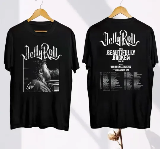2024 Jelly Roll Tour Unisex Shirt, Jelly Roll The Beautifully Broken shirt