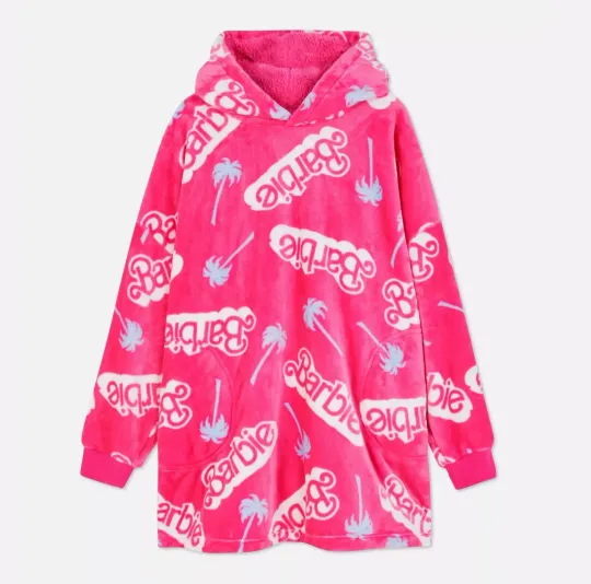 Mattel Barbie Oversized Fleece Blanket Hoodie