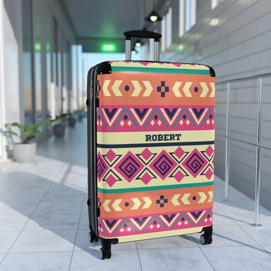 Aztec Suitcase, Aztec Luggage, Travel Bag