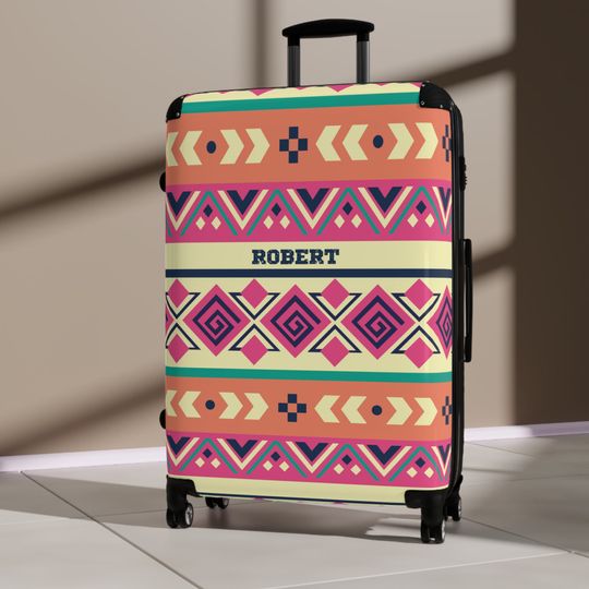 Aztec Suitcase, Aztec Luggage, Travel Bag