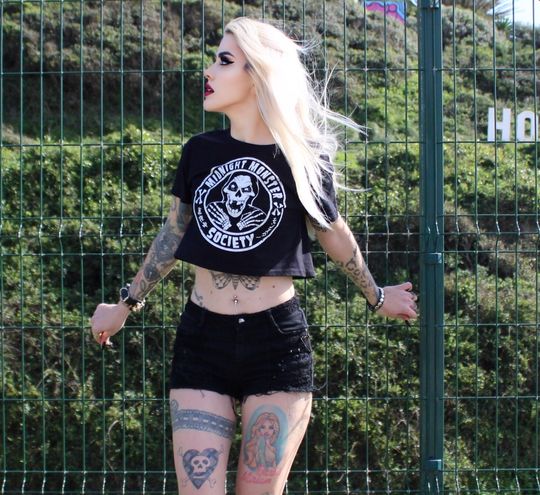 Midnight Monster Society, Skeleton Fiend Crop Top