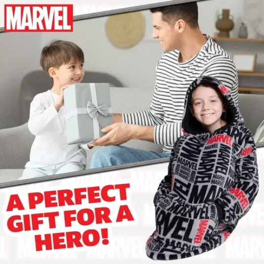 Marvel Oversized Blanket Hoodie Avengers -All Over Print