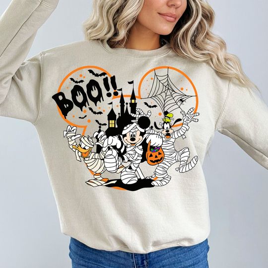 Halloween Mouse and Friends Sweatshirt, Halloween Sweatshirt, Spooky Vibes Shirt