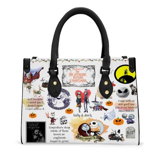 Nightmare Before Christmas Artificial Leather Handbag Bag