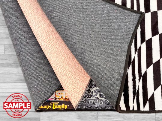 Evil Goat Round Rug, Magic Circle Mat, Satan Ritual Carpet, Witchy Gothic Decor, Star of David Pentacle Rug, Black and White Rug, Devil Rug