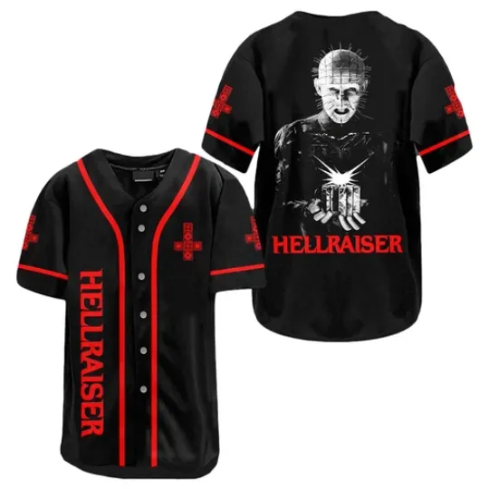 Hellraiser Horror Movie Character Halloween Baseball Jersey Shirt