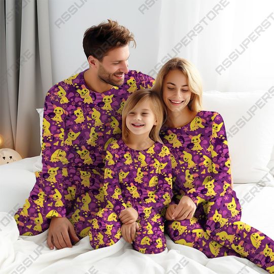 Mimikyu Pajamas Cute Ghost Family Pajamas Set Japanese Anime Pajamas Gift
