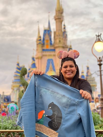 Mickey Mouse Denim Jacket | Women's Denim Jacket | Gift For Girlfriend | Outerwear