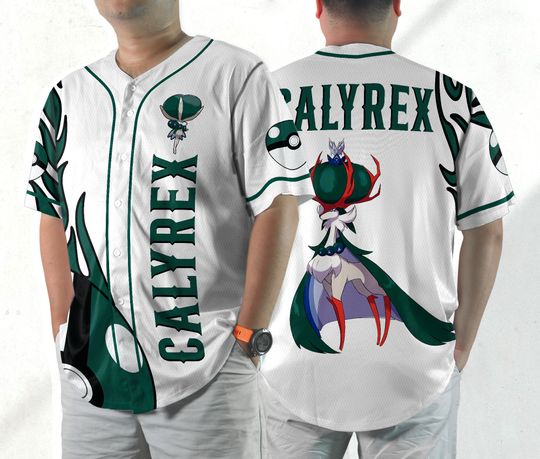 Calyrex Baseball Jersey Shirt Japanese Anime Jersey Shirt Gift