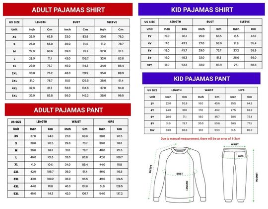 Custom Disney Winnie the Pooh Artwork Colorful Pajamas, Custom Kid Youth Adult Pajamas, Pajamas Birthday Gift, Disney Vacation