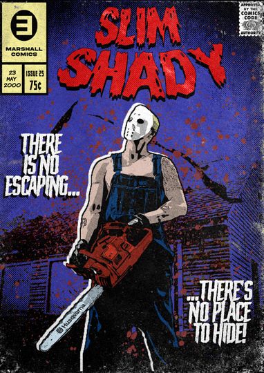 Eminem/Slim Shady Comic Book Poster