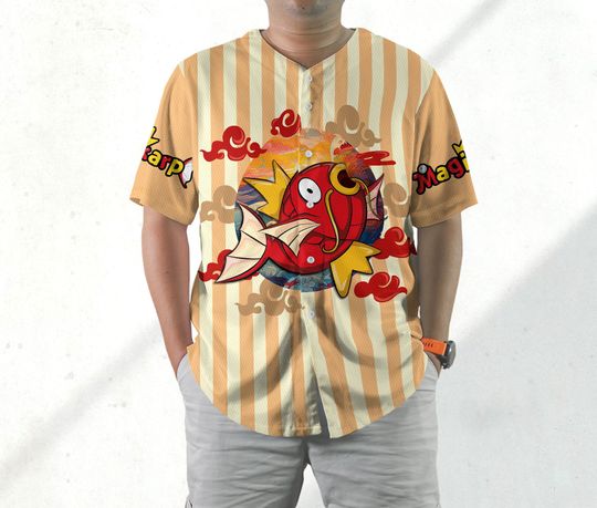 Magikarp Baseball Jersey Shirt Magikarp Jersey Gifts