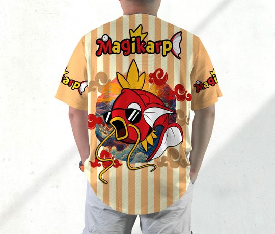 Magikarp Baseball Jersey Shirt Magikarp Jersey Gifts