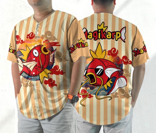 Magikarp Baseball Jersey Shirt Magikarp Jersey Gifts
