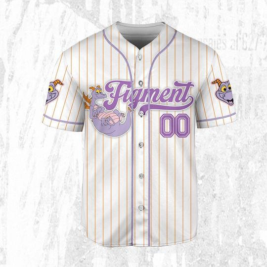 Custom Disney Figment Little Spark Simple Stripe Jersey