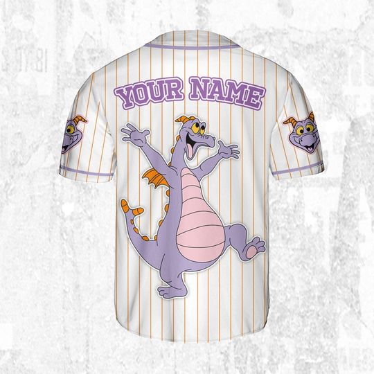 Custom Disney Figment Little Spark Simple Stripe Jersey