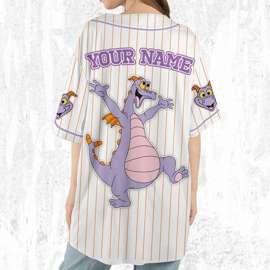 Custom Disney Figment Little Spark Simple Stripe Jersey