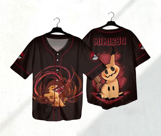 Mimikyu Baseball Jersey Shirt Mimikyu Jersey Gift