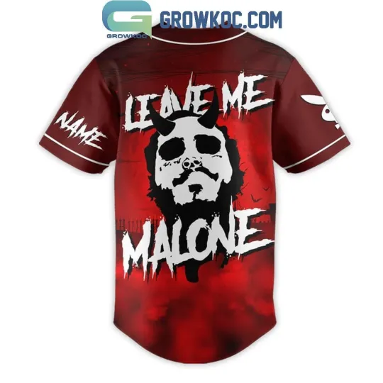 Post Malone Leave Me Alone Personalized Baseball Shirt
