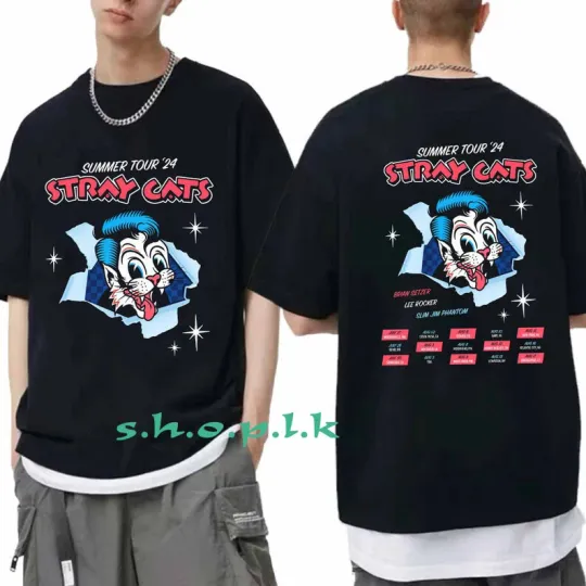 Stray Cats Summer Tour 2024 T-Shirt