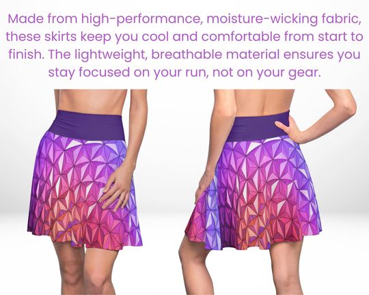 Sunset Geodesic Sphere Running Skirt - Disney Bounding